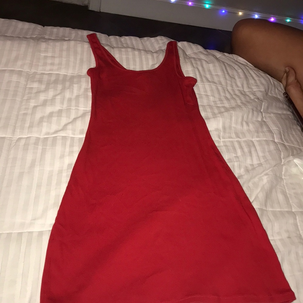 Tank top red dress